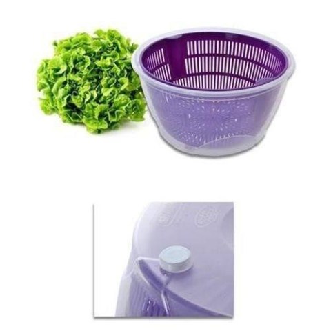 WIRÓWKA SUSZARKA DO SAŁATY RĘCZNA DO WARZYW OWOCÓW FIOLETOWA ORION 112830