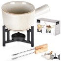 ZESTAW DO FONDUE PORCELANOWY KUBEK 450 ML 4 ELEMENTY EXCELLENT HOUSEWARE 259693