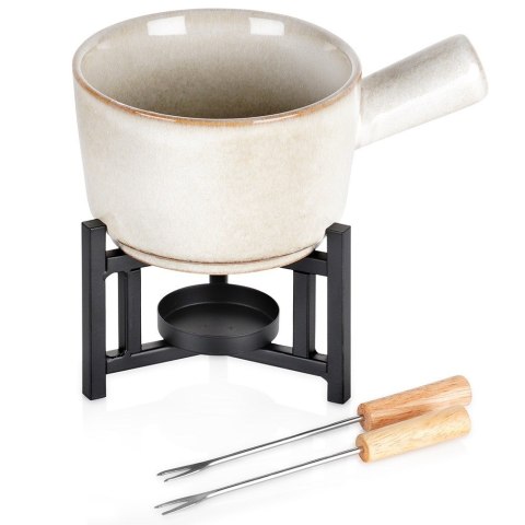ZESTAW DO FONDUE PORCELANOWY KUBEK 450 ML 4 ELEMENTY EXCELLENT HOUSEWARE 259693