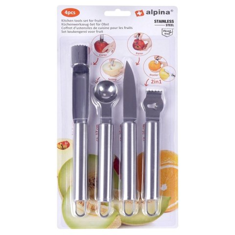 ZESTAW DRYLOWNIC DO OWOCÓW WARZYW DRYLOWNICA STALOWA 4-ELE ALPINA 259327