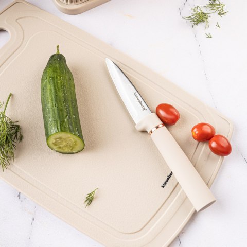 ZESTAW NOŻY KUCHENNYCH W BLOKU Z PRZYBORAMI KUCHENNYMI I DESKĄ DO KROJENIA 12-ELE KLAUSBERG KB-7935