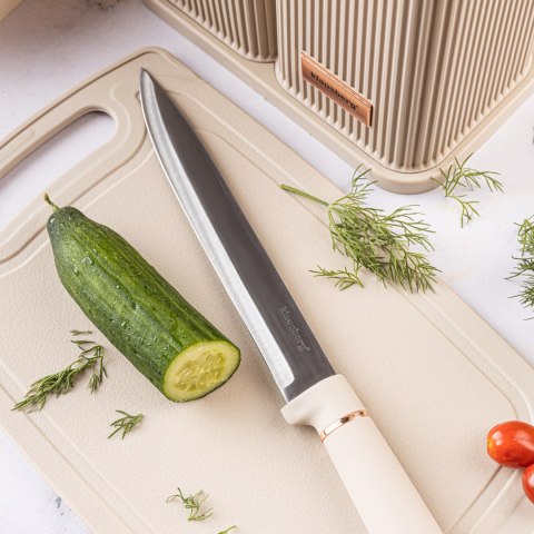 ZESTAW NOŻY KUCHENNYCH W BLOKU Z PRZYBORAMI KUCHENNYMI I DESKĄ DO KROJENIA 12-ELE KLAUSBERG KB-7935