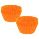 FOREMKI DO MUFFINEK NA BABECZKI MUFFINKI PAPILOTKI SILIKONOWE BRĄZOWE 12 SZTUK 5.5CM ORION 151758