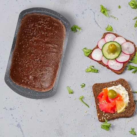 FORMA BLACHA DO PIECZENIA CHLEBA KEKSU PASZTETU GRANITOWA 28CM VILDE 259044