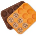 FORMA DO PIECZENIA 12 MUFFINEK BABECZEK BABECZKI SILIKONOWA POMARAŃCZOWA SILLINIE ORION 151719