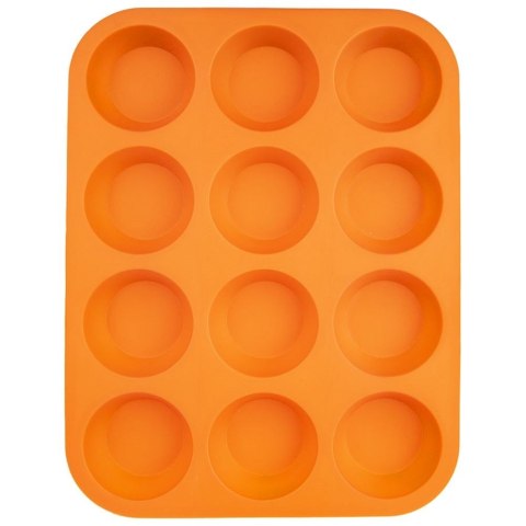 FORMA DO PIECZENIA 12 MUFFINEK BABECZEK BABECZKI SILIKONOWA POMARAŃCZOWA SILLINIE ORION 151719