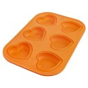 FORMA DO PIECZENIA 6 MUFFINEK BABECZEK BABECZKI SILIKONOWA POMARAŃCZOWA SILLINIE ORION 151743