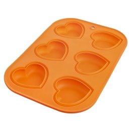 FORMA DO PIECZENIA 6 MUFFINEK BABECZEK BABECZKI SILIKONOWA POMARAŃCZOWA SILLINIE ORION 151743