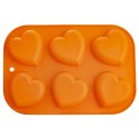 FORMA DO PIECZENIA 6 MUFFINEK BABECZEK BABECZKI SILIKONOWA POMARAŃCZOWA SILLINIE ORION 151743