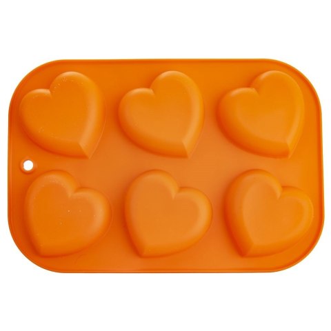 FORMA DO PIECZENIA 6 MUFFINEK BABECZEK BABECZKI SILIKONOWA POMARAŃCZOWA SILLINIE ORION 151743