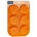 FORMA DO PIECZENIA 6 MUFFINEK BABECZEK BABECZKI SILIKONOWA POMARAŃCZOWA SILLINIE ORION 151743