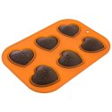FORMA DO PIECZENIA 6 MUFFINEK BABECZEK BABECZKI SILIKONOWA POMARAŃCZOWA SILLINIE ORION 151743