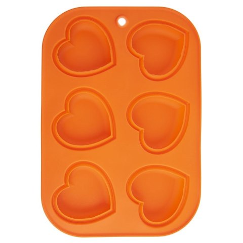 FORMA DO PIECZENIA 6 MUFFINEK BABECZEK BABECZKI SILIKONOWA POMARAŃCZOWA SILLINIE ORION 151743