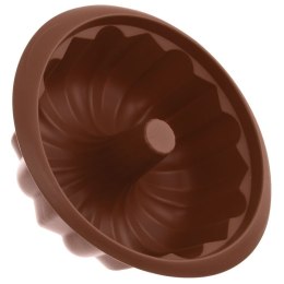 FORMA DO PIECZENIA BABKI CIASTA SILIKONOWA Z KOMINEM BRĄZOWA 26CM SILLINIE ORION 151732