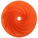 FORMA DO PIECZENIA BABKI Z KOMINEM SILIKONOWA POMARAŃCZOWA KWIAT 23.5CM SILLINIE ORION 151711
