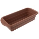 FORMA DO PIECZENIA CHLEBA KEKSU PASZTETU SILIKONOWA BRĄZOWA SILLINIE 29CM ORION 151714