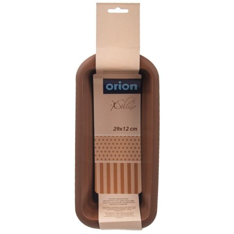 FORMA DO PIECZENIA CHLEBA KEKSU PASZTETU SILIKONOWA BRĄZOWA SILLINIE 29CM ORION 151714