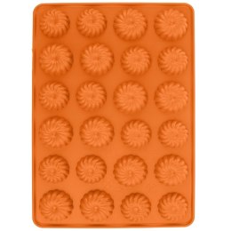 FORMA DO PIECZENIA CIASTEK CIASTECZEK KRUCHYCH SILIKONOWA POMARAŃCZOWA SILLINIE ORION 151731