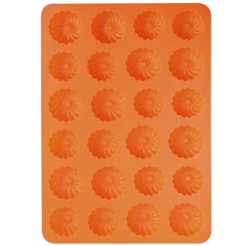 FORMA DO PIECZENIA CIASTEK CIASTECZEK KRUCHYCH SILIKONOWA POMARAŃCZOWA SILLINIE ORION 151731