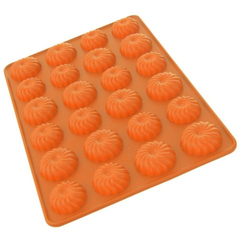 FORMA DO PIECZENIA CIASTEK CIASTECZEK KRUCHYCH SILIKONOWA POMARAŃCZOWA SILLINIE ORION 151731