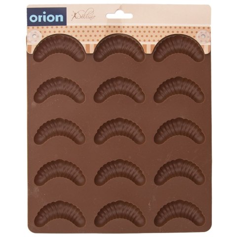 FORMA DO PIECZENIA CIASTEK CIASTECZEK SILIKONOWA BRĄZOWA ROGALIKI SILLINIE ORION 151728