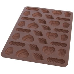 FORMA DO PIECZENIA CIASTEK CIASTECZEK SILIKONOWA BRĄZOWA SILLINIE ORION 151726