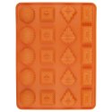 FORMA DO PIECZENIA CIASTEK CIASTECZEK SILIKONOWA POMARAŃCZOWA MIX SILLINIE ORION 151725