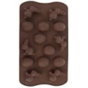 FORMA DO PIECZENIA CIASTEK I PRALIN PRALINEK SILIKONOWA BRĄZOWA JAJKA SILLINIE ORION 151748