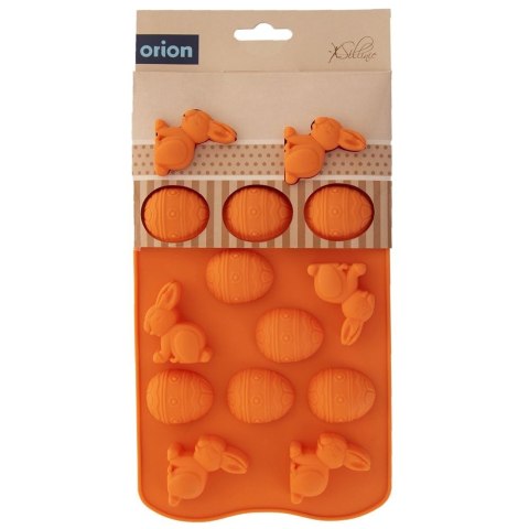 FORMA DO PIECZENIA CIASTEK I PRALIN PRALINEK SILIKONOWA POMARAŃCZOWA JAJKA SILLINIE ORION 151749