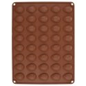 FORMA DO PIECZENIA CIASTEK MINI CIASTECZEK SILIKONOWA BRĄZOWA ORZECHY SILLINIE ORION 151759
