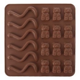 FORMA FOREMKA NA ŻELKI DO ŻELKÓW SILIKONOWA BRĄZOWA SILLINIE ORION 151738