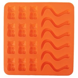 FORMA FOREMKA NA ŻELKI DO ŻELKÓW SILIKONOWA POMARAŃCZOWA SILLINIE ORION 151739