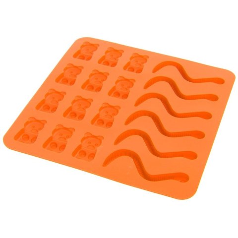 FORMA FOREMKA NA ŻELKI DO ŻELKÓW SILIKONOWA POMARAŃCZOWA SILLINIE ORION 151739