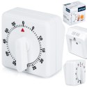 MINUTNIK KUCHENNY MECHANICZNY RĘCZNY TIMER 0-60MIN BIAŁY ORION 130739
