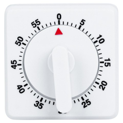 MINUTNIK KUCHENNY MECHANICZNY RĘCZNY TIMER 0-60MIN BIAŁY ORION 130739