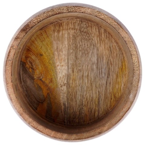 MISKA DREWNIANA DO SERWOWANIA PRZEKĄSEK CHIPSÓW KOSZYK NA OWOCE MANGO 18.5CM 900ML ORION 120285