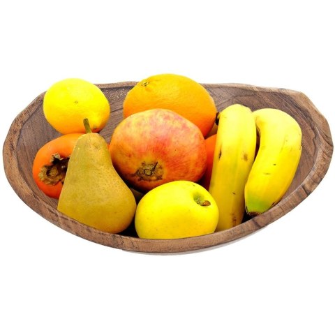 MISKA DREWNIANA DO SERWOWANIA PRZEKĄSEK CHIPSÓW KOSZYK NA OWOCE MANGO 30CM 1.6L ORION 120287
