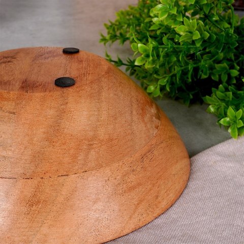 MISKA DREWNIANA DO SERWOWANIA PRZEKĄSEK MISECZKA 17.5CM 500ML VILDE 259651