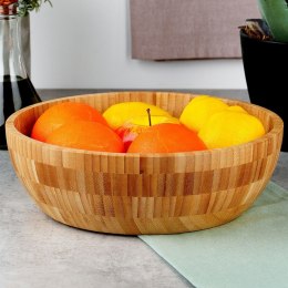 MISKA DREWNIANA DO SERWOWANIA PRZEKĄSEK SAŁATEK NA OWOCE 26CM 2.6L EXCELLENT HOUSEWARE 259699