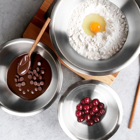 MISKA KUCHENNA DO MIKSOWANIA METALOWA STALOWA ACER 28CM 4.3L NAVA 10-261-003