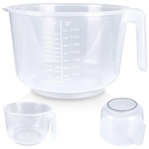 MISKA KUCHENNA DO MIKSOWANIA MIESZANIA UBIJANIA Z MIARKĄ 2.5L VILDE 259235