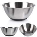 MISKA KUCHENNA METALOWA STALOWA ANTYPOŚLIZGOWA SREBRNA 15.5CM 700ML VILDE 259640