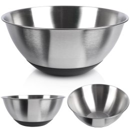 MISKA KUCHENNA METALOWA STALOWA ANTYPOŚLIZGOWA SREBRNA 21.5CM 1.9L VILDE 259642