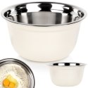MISKA KUCHENNA METALOWA STALOWA BIAŁA 26CM 4.2L VILDE 259709