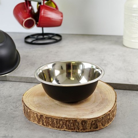 MISKA KUCHENNA METALOWA STALOWA CZARNA 16CM 700ML TRAGAR 259168