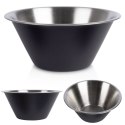 MISKA KUCHENNA METALOWA STALOWA CZARNA 18CM 950ML VILDE 259645