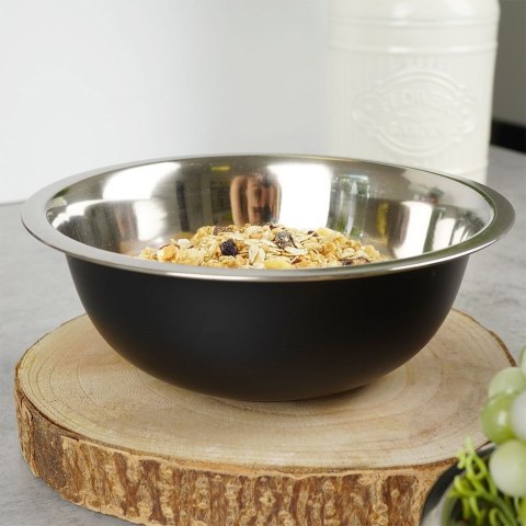 MISKA KUCHENNA METALOWA STALOWA CZARNA 20.5CM 1.3L TRAGAR 259169