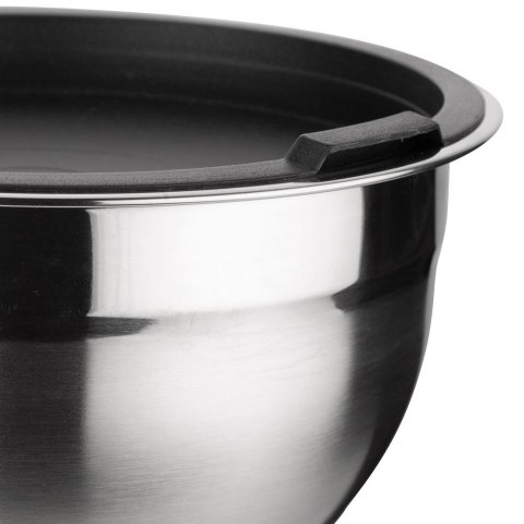 MISKA KUCHENNA METALOWA STALOWA Z POKRYWKĄ ANTYPOŚLIZGOWA ACER 29.5CM 8L NAVA 10-210-002