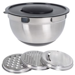 MISKA KUCHENNA Z TARKAMI METALOWA STALOWA 4.5L EXCELLENT HOUSEWARE 110735