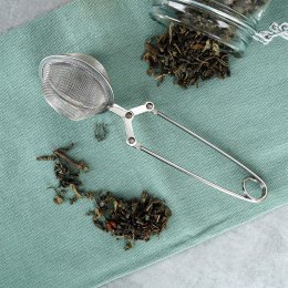 SITKO DO ZAPARZANIA PARZENIA HERBATY ZIÓŁ STALOWE DO KUBKA SZKLANKI 5X16 CM VILDE 259721